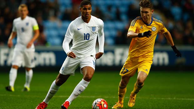 Ruben Loftus-Cheek looks for an opening against Kazakhstan