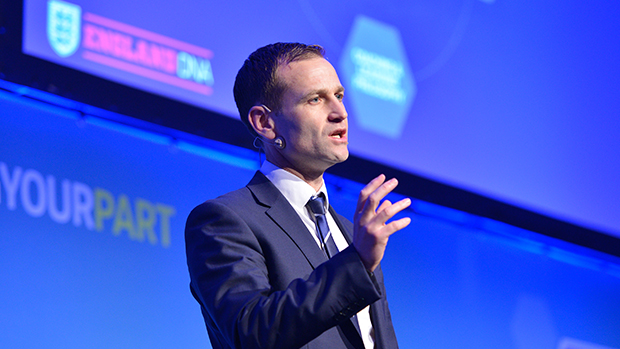 FA director of elite development, Dan Ashworth presents the first strands of the England DNA at the 2014 FA Licensed Coaches