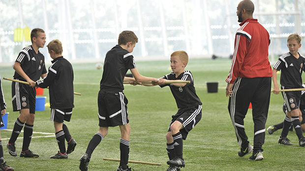 Players and coaches from Sheffield United showcase some of their innovative training practices