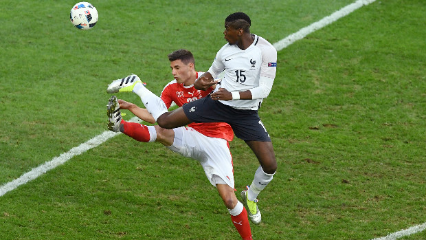 Paul Pogba challenges Switzerland