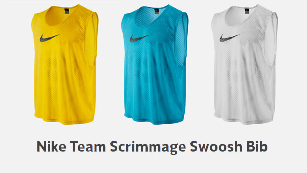 The bibs come in five colours and in various different sizes