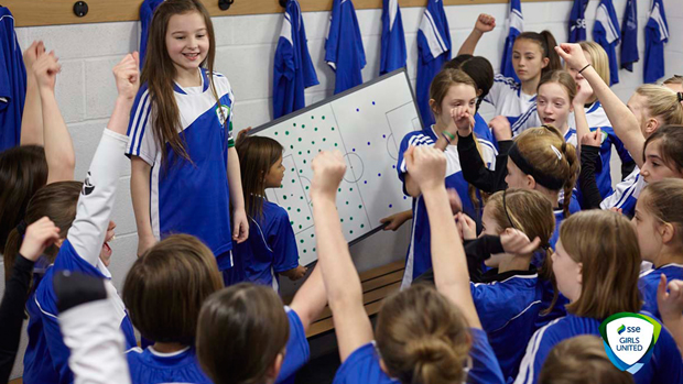 SSE Girls United go through their tactics