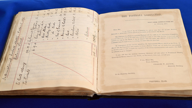 The original FA Minute Book